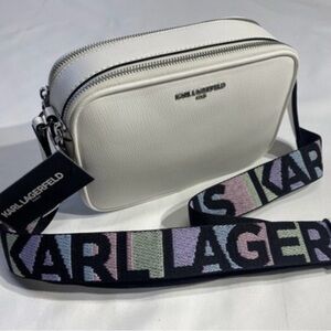 NWT Karl Lagerfeld White Belt Bag